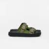 Arpoador Suede Militar Kaki Black