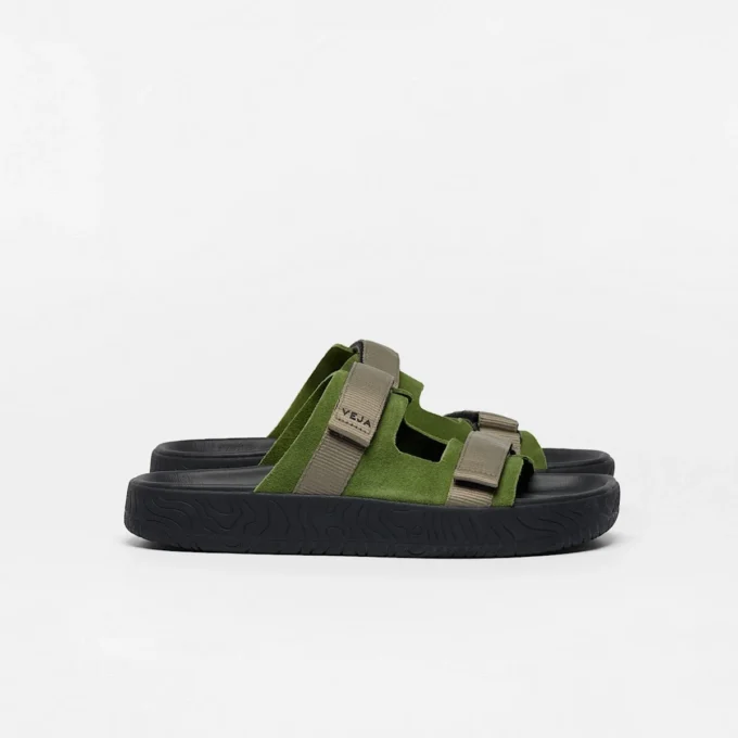Arpoador Suede Militar Kaki Black