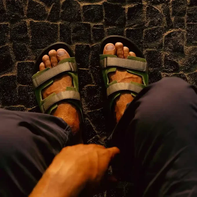 Arpoador Suede Militar Kaki Black