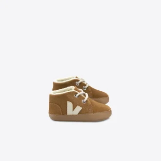 Baby Fured Suede Camel Pierre