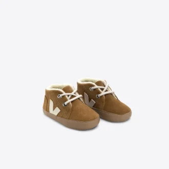 Baby Fured Suede Camel Pierre