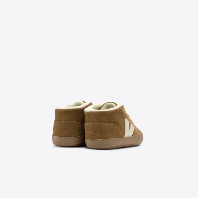 Baby Fured Suede Camel Pierre