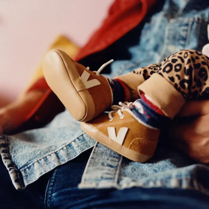 Baby Fured Suede Camel Pierre