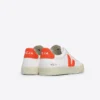Campo Leather White Orange Fluo