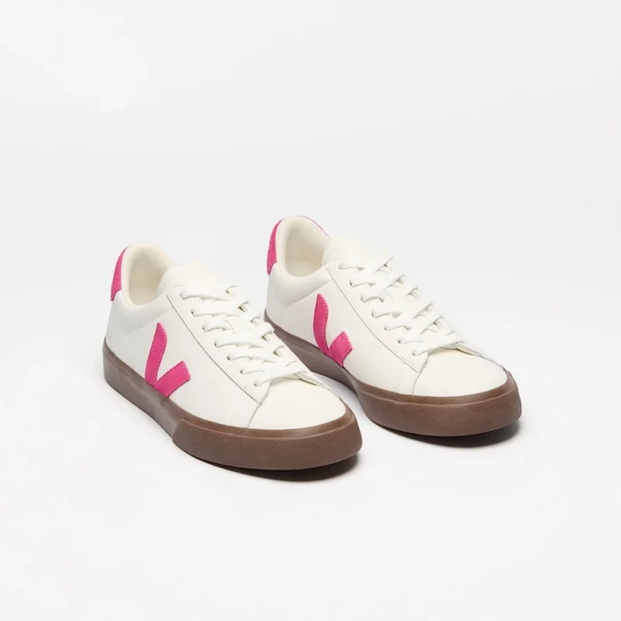 Campo Leather White Pink Bark