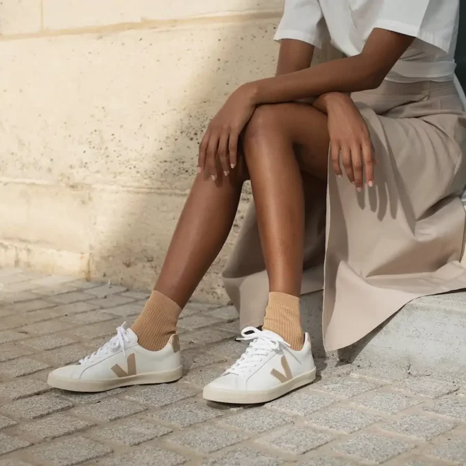 Esplar Leather White Platine