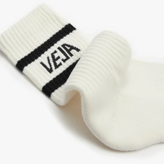 Iconic Socks Cotton White Black