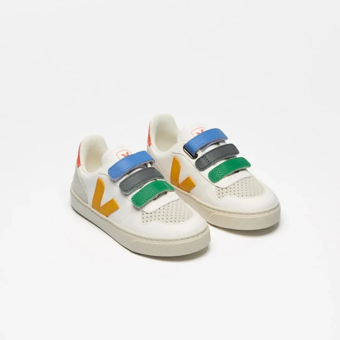 V-10 Leather Multico White Ouro