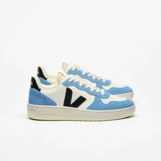 V-10 Leather Pure Black Aqua