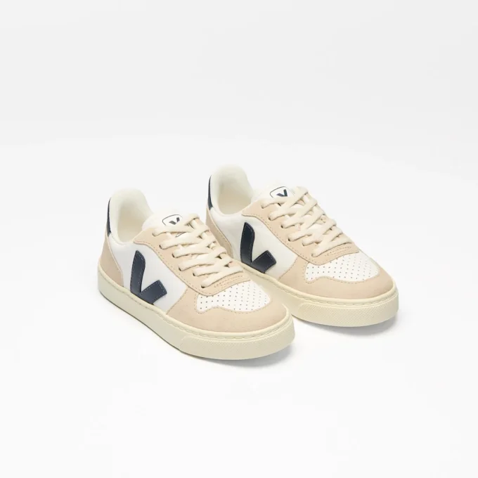 V-10 Leather White Nautico Almond
