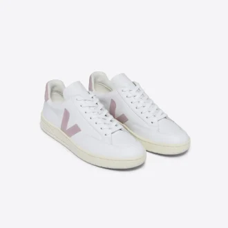 V-12 Leather White Babe