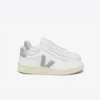 V-12 Leather White Light Grey