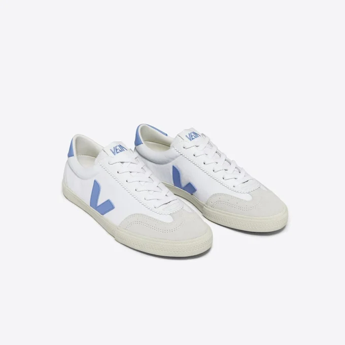 Volley Canvas White Aqua