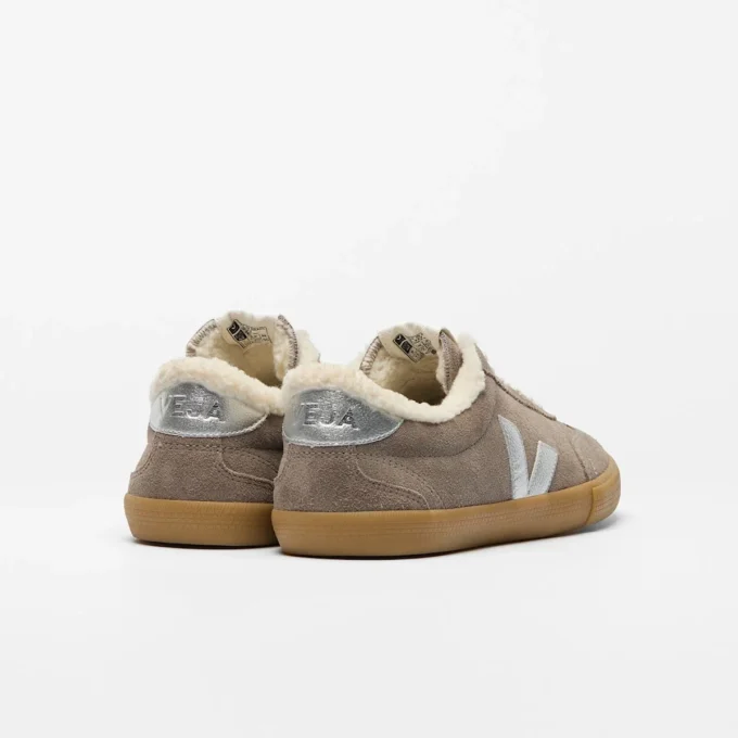 Volley Fured Suede Moonrock Silver