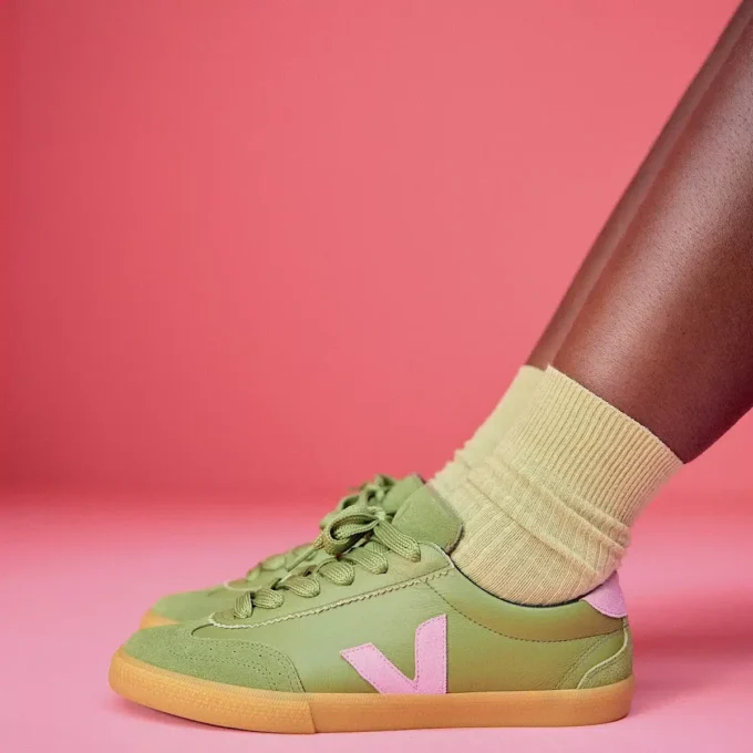 Volley Leather Veja X Make My Lemonade Kiwi Orchid